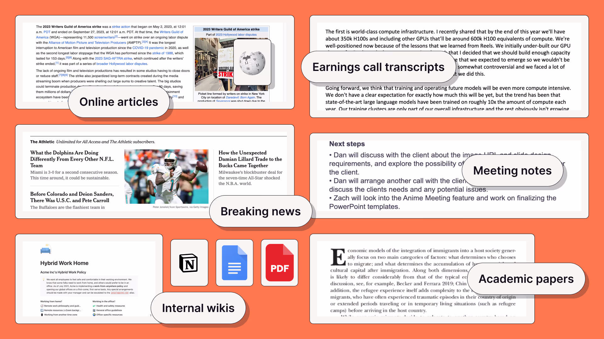 Use Caktus AI to create presentations from any text document. Copy and paste content from your existing documents, Wikipedia, papers, news, and more